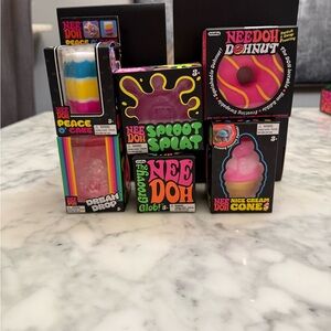 Nee Doh Assorted Squishy Toys - Pink, Yellow, Blue